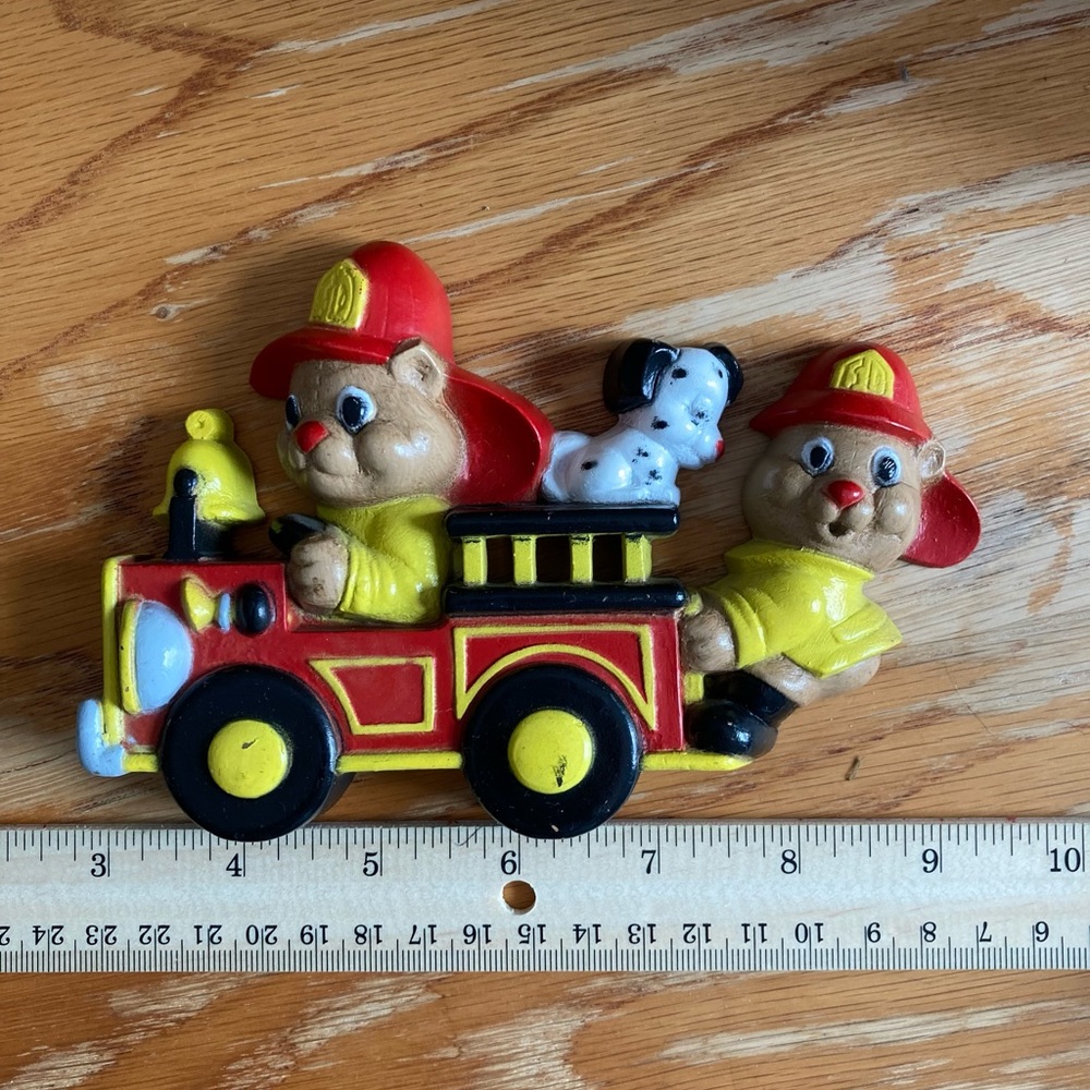 Vintage Firetruck Wall Art